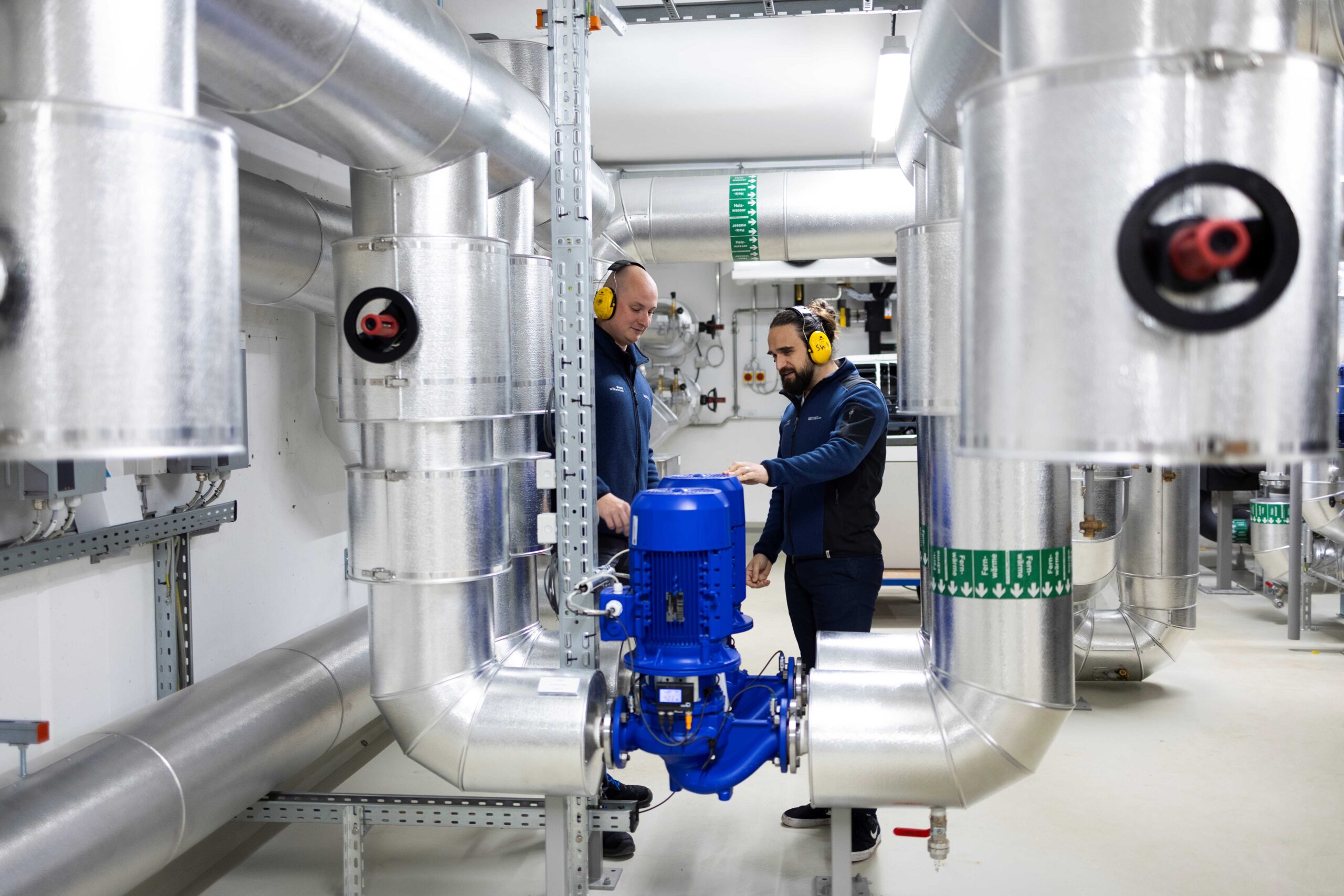 Wärmepumpenraum_Rechenzentrum Stadtwerke Norderstedt