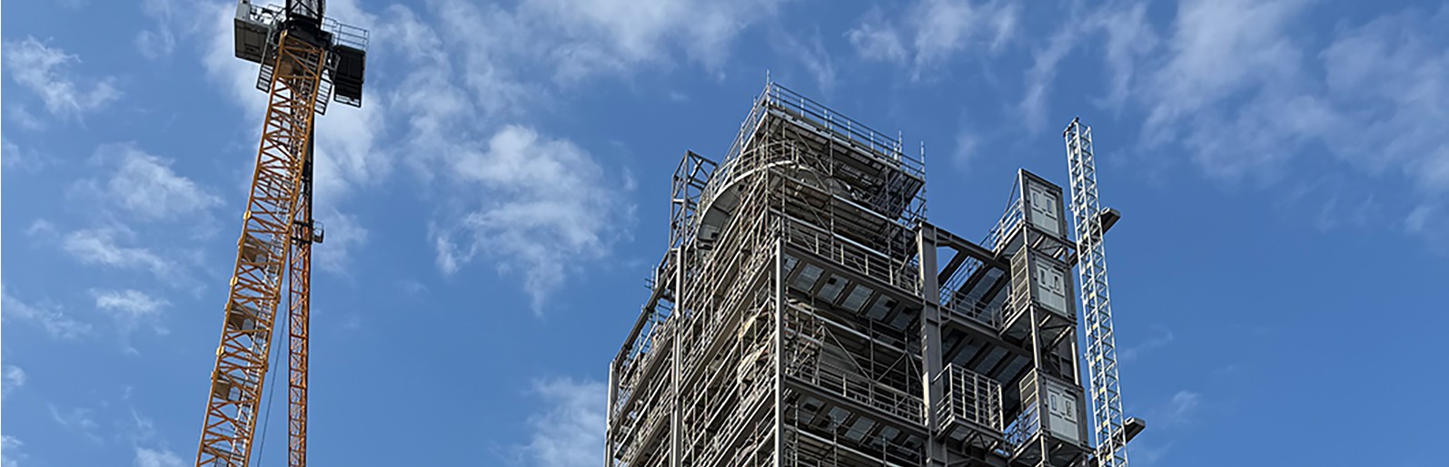 Meilenstein auf der BODU-Baustelle: Abgeschlossener Stahlbau macht Zukunftspotenzial sichtbar